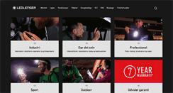 Desktop Screenshot of ledlenser.dk